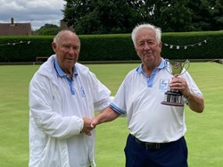 Frank Hagland & Terry Atkinson win the Mens Handicap Hicks Cup