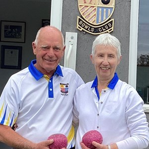 Sheila and Steve Brown won the club pairs at Ketton