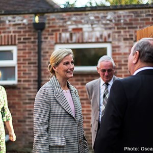 Countess of Wessex visit to the Men's Shed at the Balsam Centre
