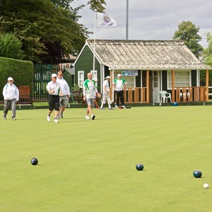 Duncomb Shield: Bowlers in action.