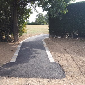New path from car park