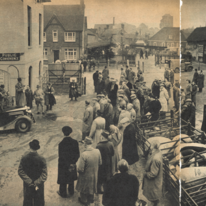 ‘A Few Words’ on Market Day, taken on the run up to the 1950 General Election