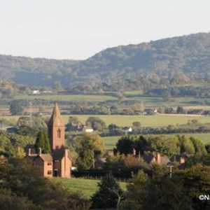 Picture of Withington Church and the Wrekin in the background
