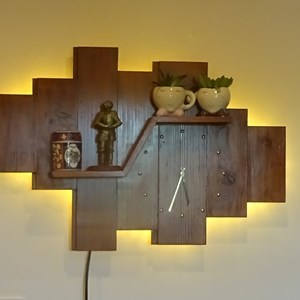 Wall unit showing back lighting