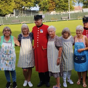 East Preston & Kingston Bowls Club Royal Hospital Chelsea Pensioners Match