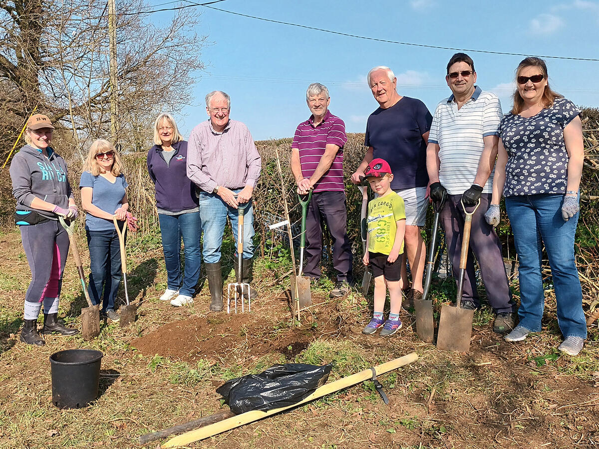 Tree planting for the Queen's Green Canopy