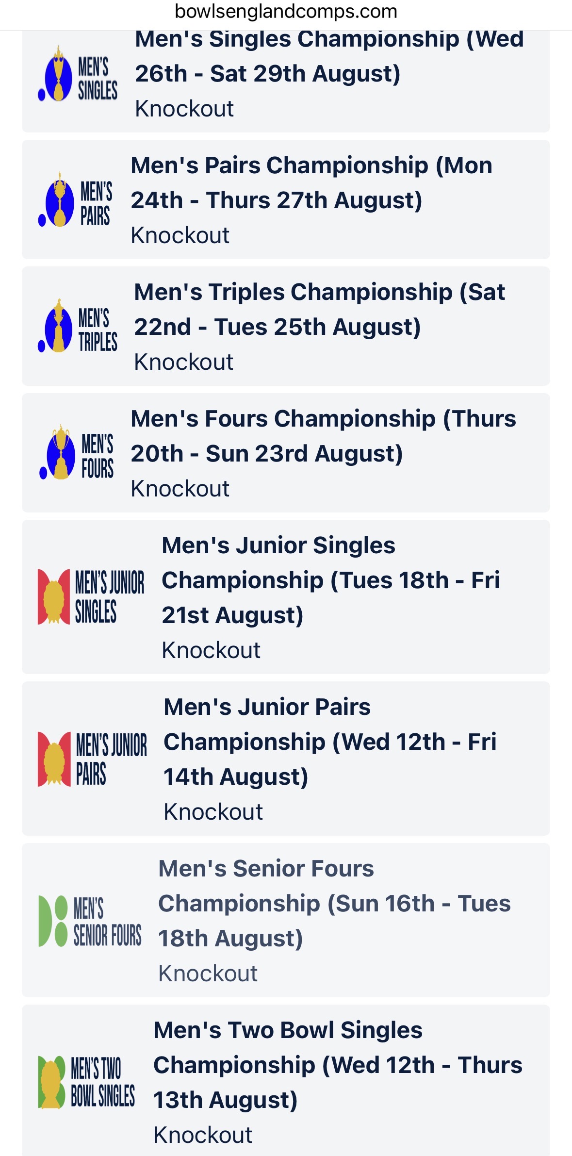 Men - Leamington 2026