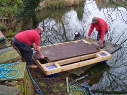 Start of assembly - the main decking