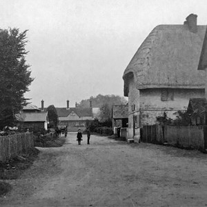 Houghton village road, c.1900