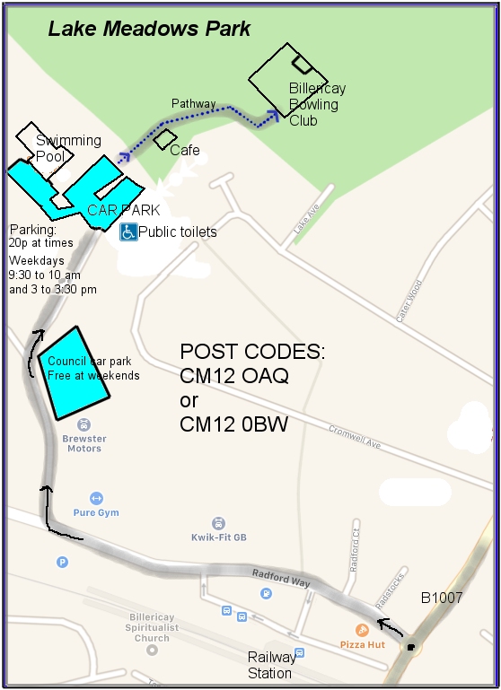 Billericay Bowling Club Location and Directions Billericay Bowling Club Location and Directions