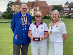 LADIES PAIRS RUNNERS UP JUNE ST-GUNN AND VAL FRY