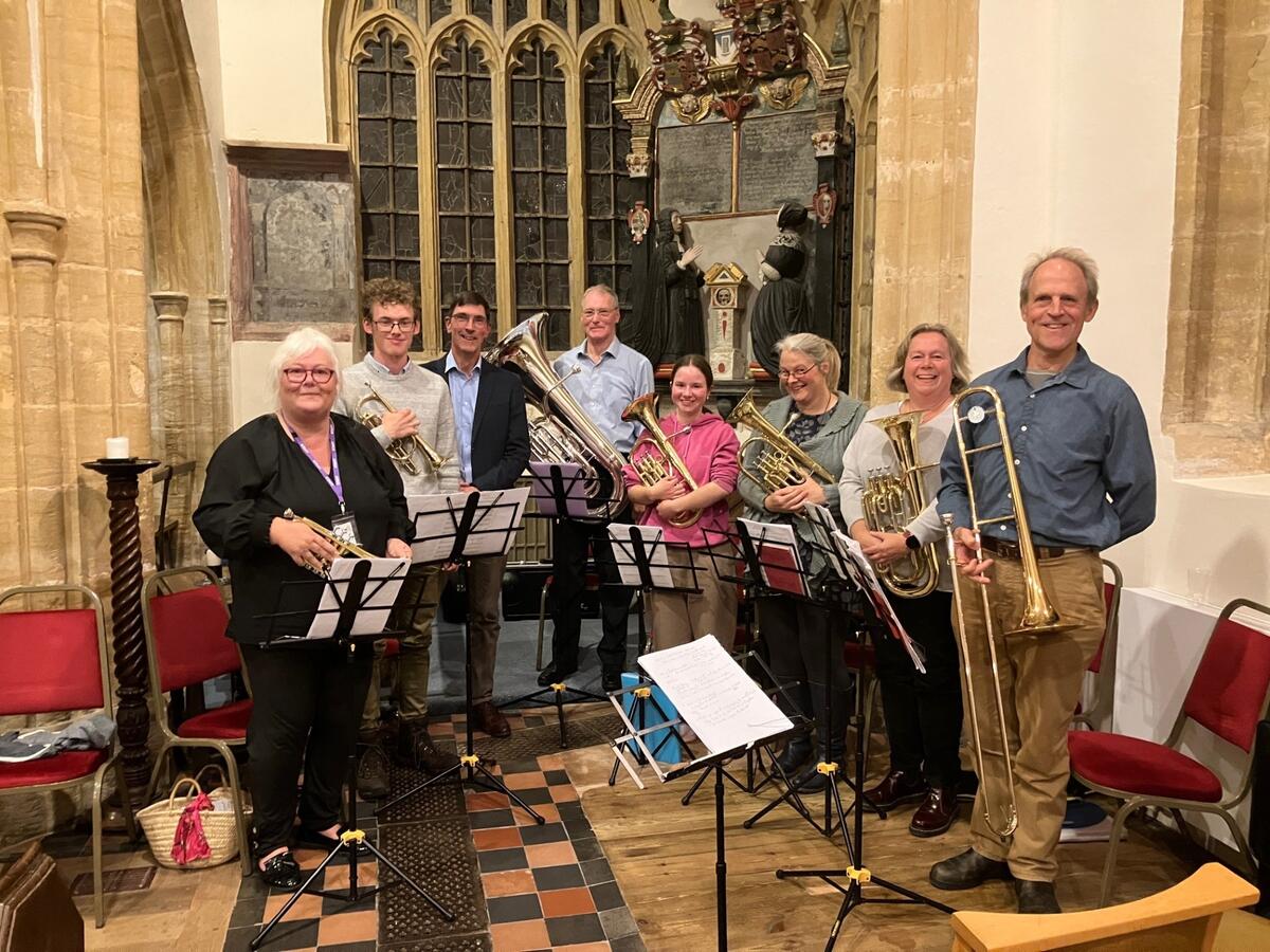 The Intermediate Band at Nynehead Church October 2024