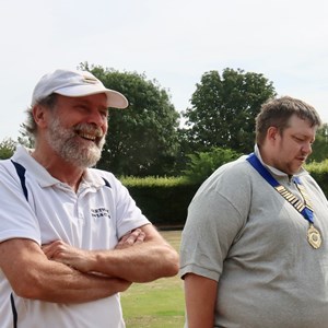 Acting Chairman Don McGarrigle and President James Henderson welcoming the group.