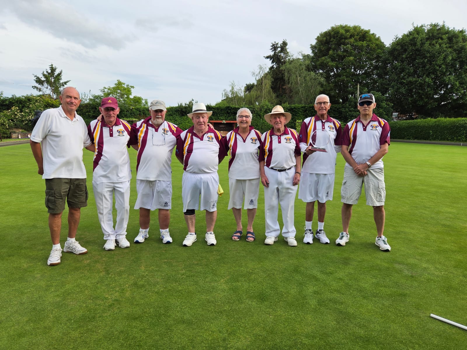 The Millenium Trophy finalists, with organiser John Townley and Club President Wendy Cross The Millenium Trophy finalists, with organiser John Townley and Club President Wendy Cross