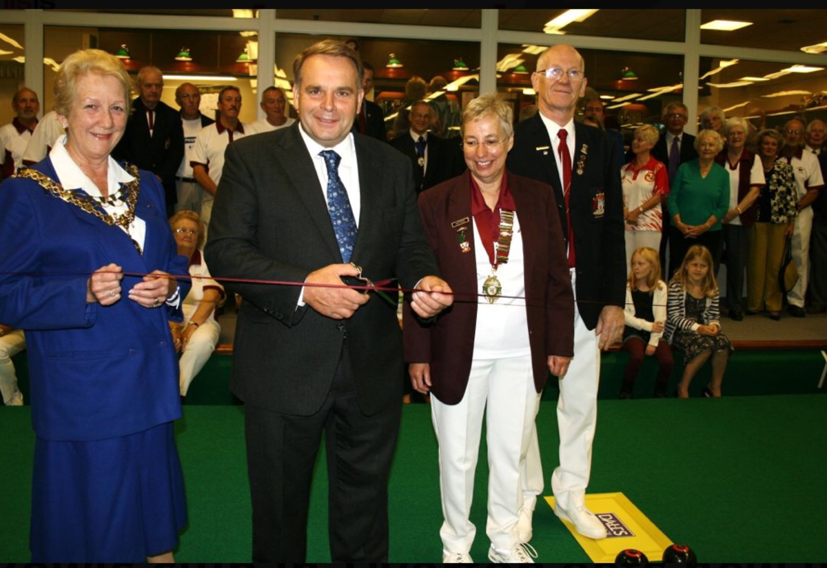 MP Neil Parish Cuts ribbon