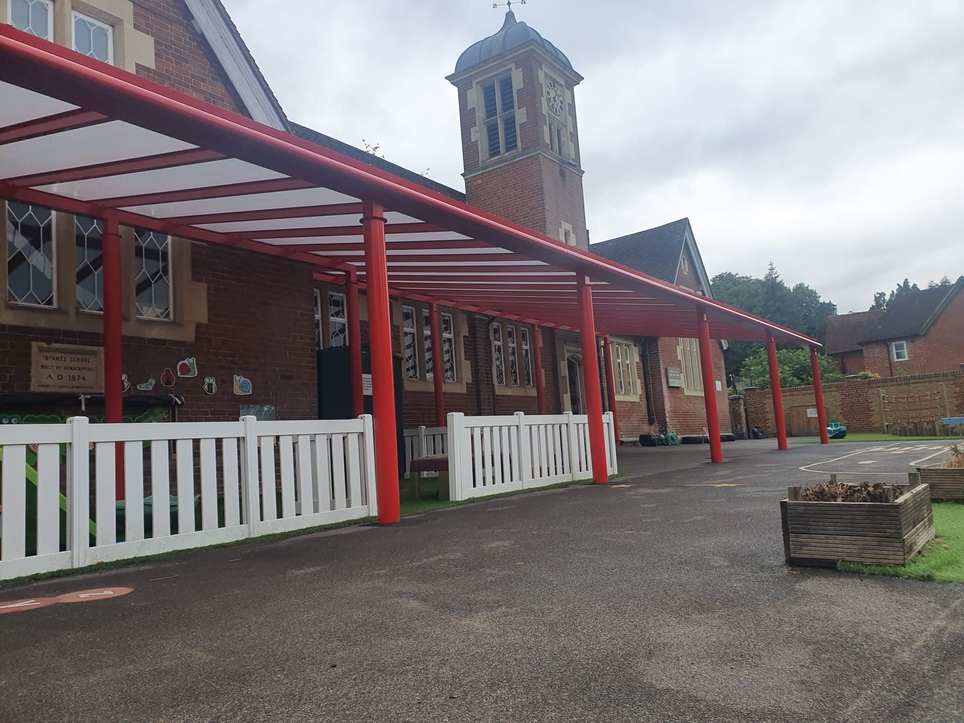 Bramley Infant School newly installed Canopy Bramley Infant School newly installed Canopy