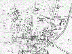 Map of Withington, including references to the "Draw Bridge" canal bridges.  Also see B&W Photos