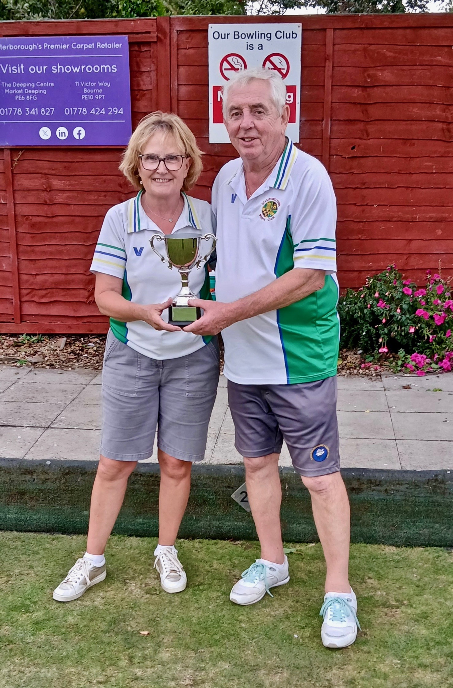 2025 winners: Sue Seed and Kevin Vinter (Stamford Town)