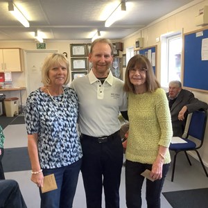 Mixed Triples Winners: Wendy Beasley, Dave Hales and Rita Roberts