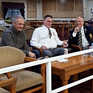 As in most bowls clubs "the three wise men" taking it all in an offering advice at every opportunity.