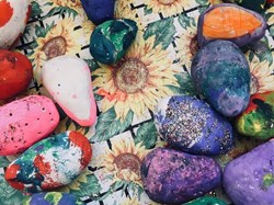 Painted Rocks at Play Scheme