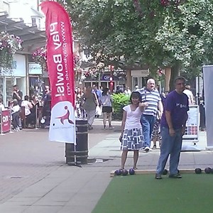 Bowls Roadshow in Daventry's Bowen Square