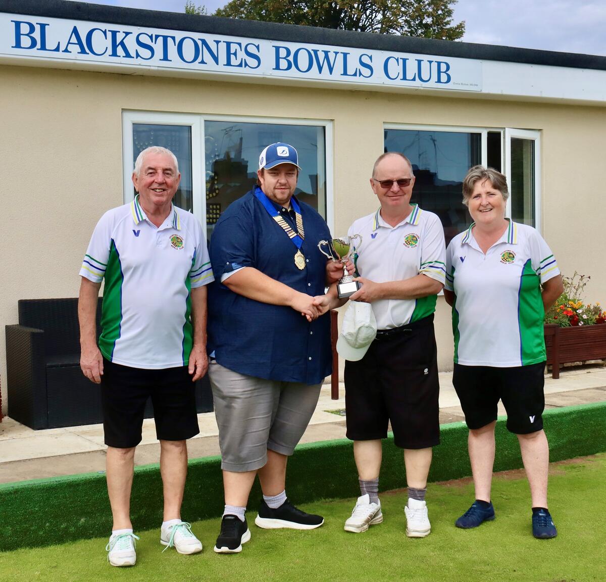 Winners 2026 - Stamford Town: Kevin Vinter, John Holroyd and Moira Holroyd