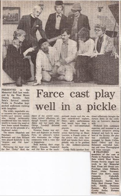 West Moors Drama Society Pickle In Paradise