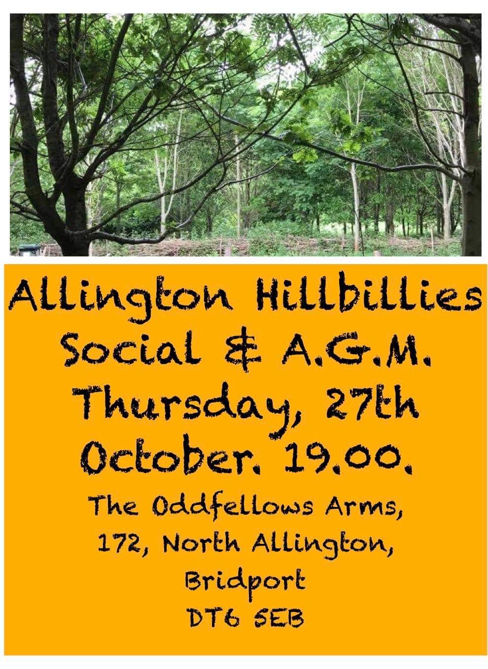 You are warmly invited to join the Hillbilly Volunteers for our AGM and social event.   Enjoy some food, have a drink and chat with the Hillbillies about the diverse activities we carry out on the Hill.