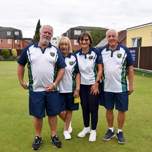 Mixed Pairs: Winners Gavin Branch & Jo Grainger - Runners Up Paul & Lorraine Collins