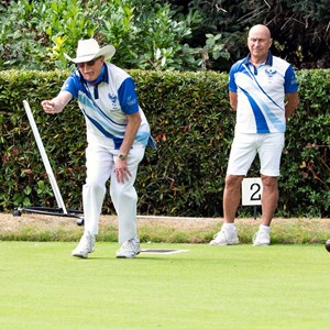 Action in the Men's Final
