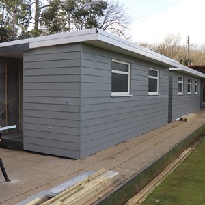 Windows, door, roof trim, external cladding to front walls Fri 28 Feb 2025