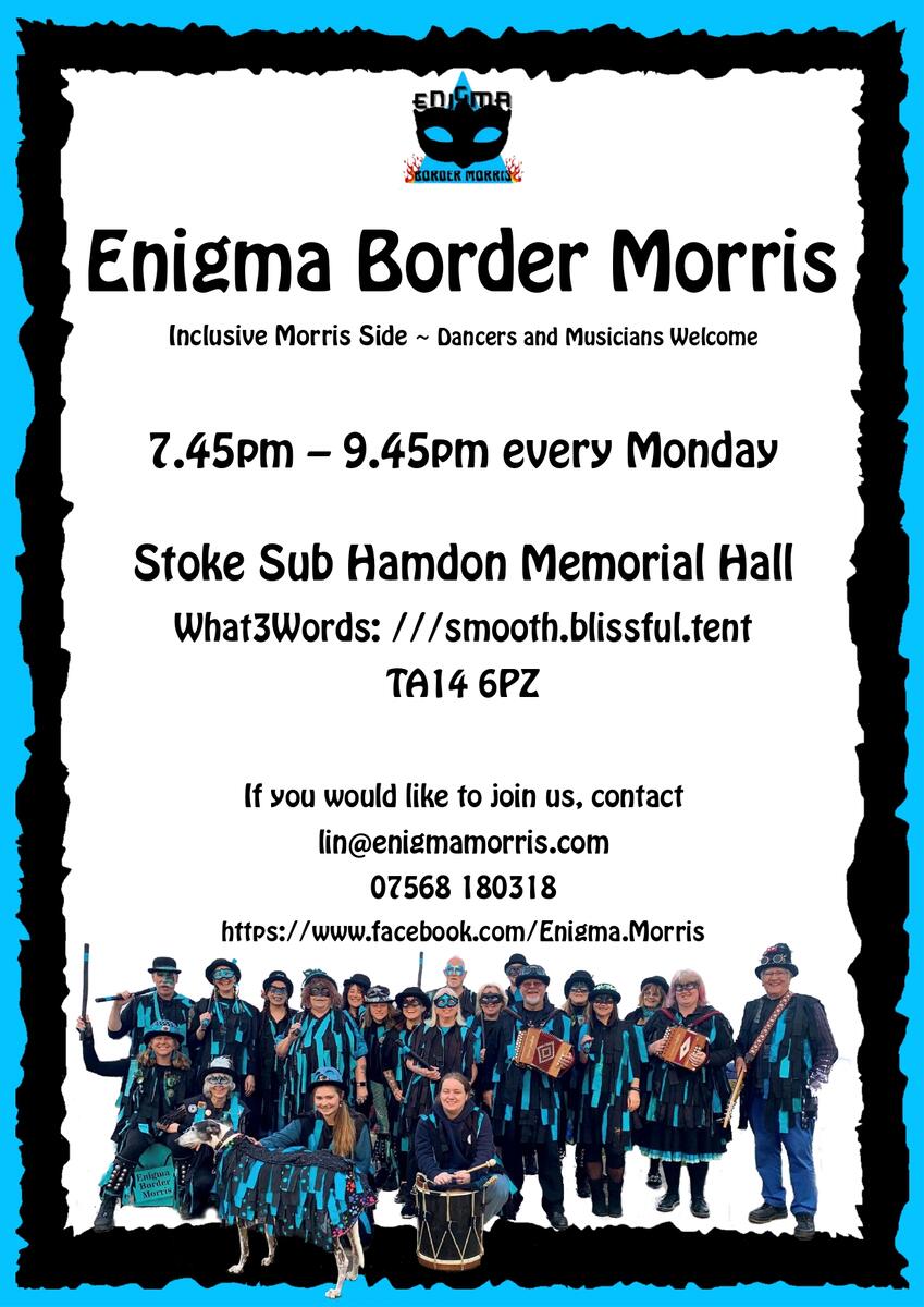 Stoke sub Hamdon Memorial Hall & Recreation Ground Enigma Morris Dancers