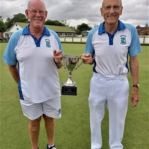 Alan Smith and Malcolm Hartley, Winners Yorkshire Men's Over 65 Pairs 2022