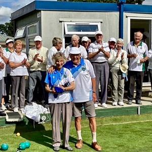 31st August - Ketton Gala: Players congratulate Val and Mel Thompson on their anniversary.