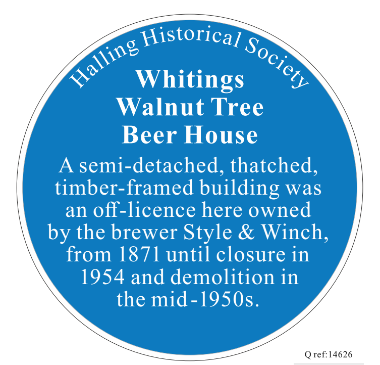 Halling Historical Society Plaque 16: Walnut Tree Beer House