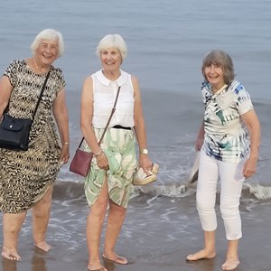 Ladies paddling