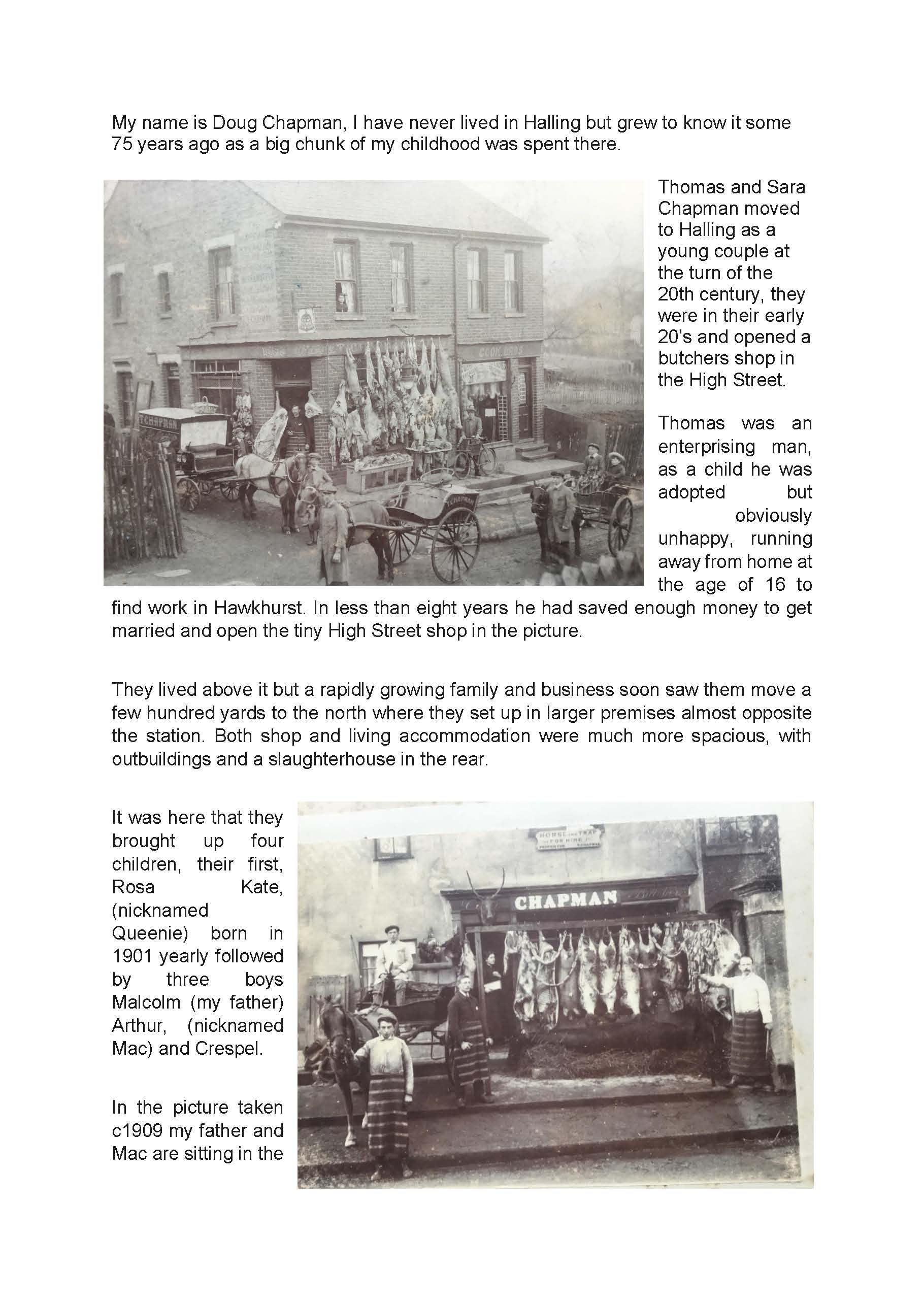 Halling Historical Society Doug Chapman