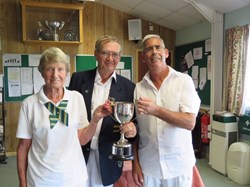 Pam Coventry and Ted Huggins - Winners Dorbril Cup ( Mixed Pairs)