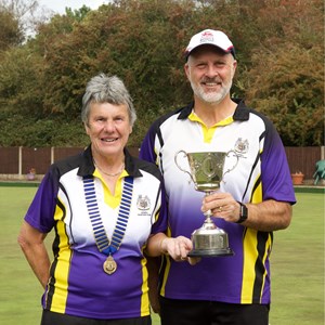 Mens 4 wood singles - Winner Pete Hancox