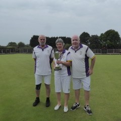 Mens 4 wood singles - Winner Dave Hill