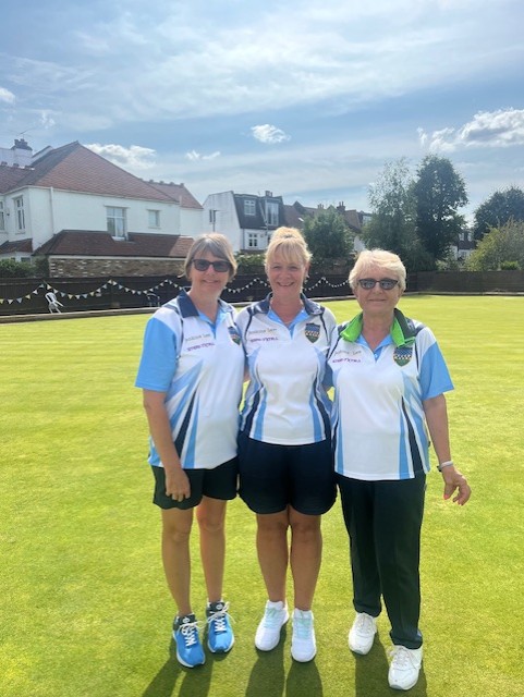 Ladies' Championship: Sarah Austin (C), Carol Ward (marker), Babs Payne