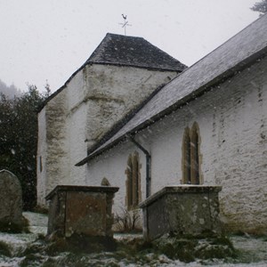 11. Church in the snow, Radnorshire