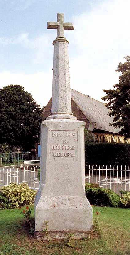 Manston Village War Memorial - photo courtesy of WJ Rowe - https://www.iwm.org.uk/ Manston Village War Memorial - photo courtesy of WJ Rowe - https://www.iwm.org.uk/