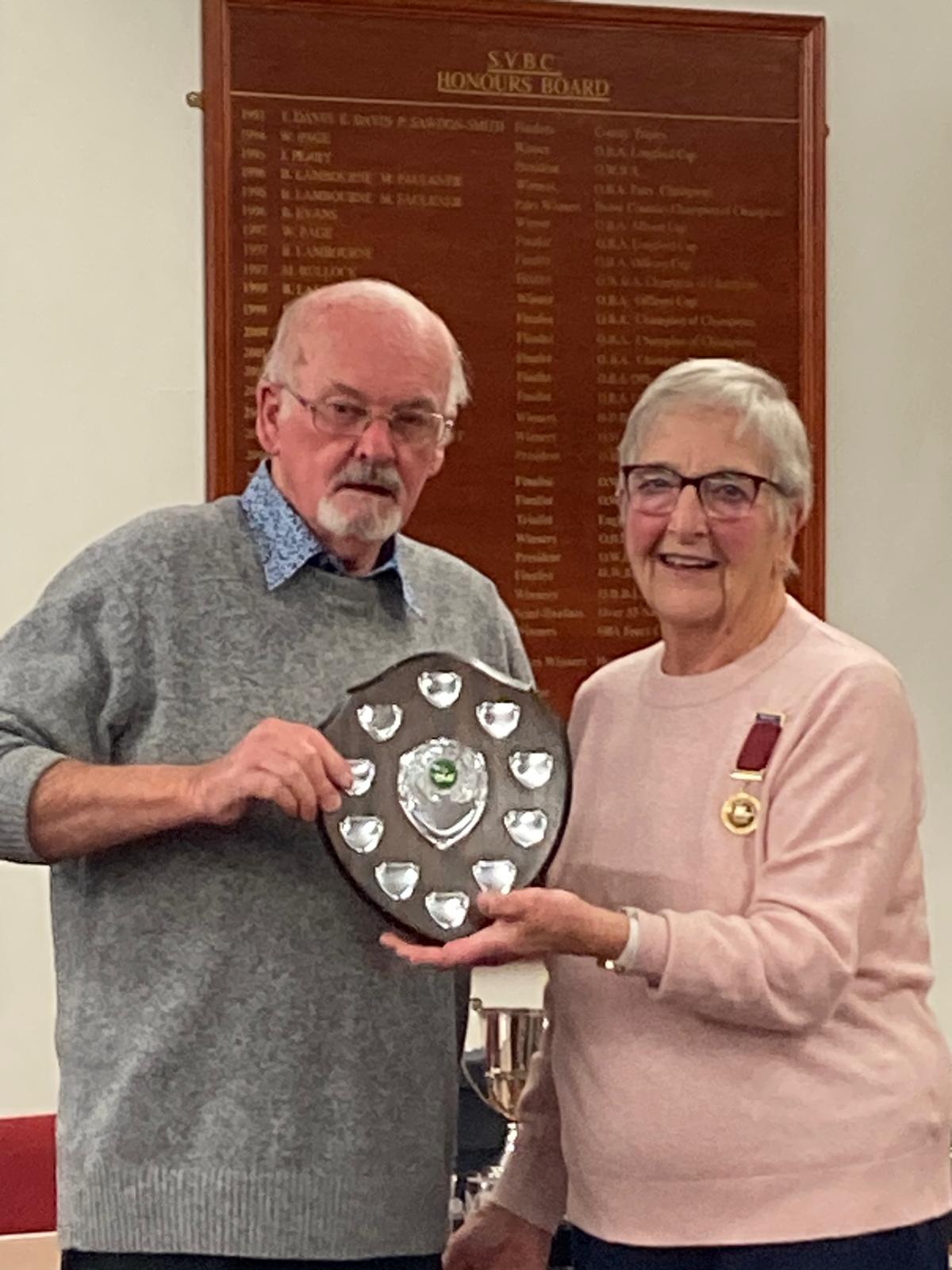 Graham Kennedy with the Seniors Shield