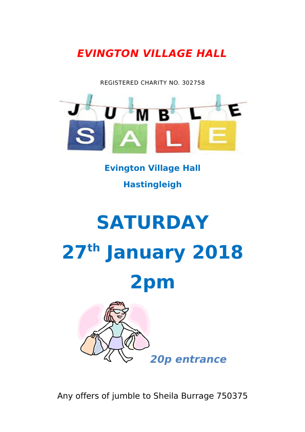 The Evington Hall Jumble Sale