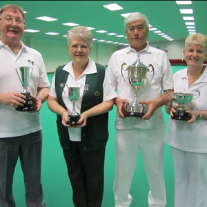 2016 Indoor Winners - Phil Retzback, Jane Watson, Graham Rowland & Eileen Parker.
