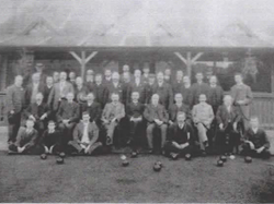 Worcester Bowling Club members in 1909