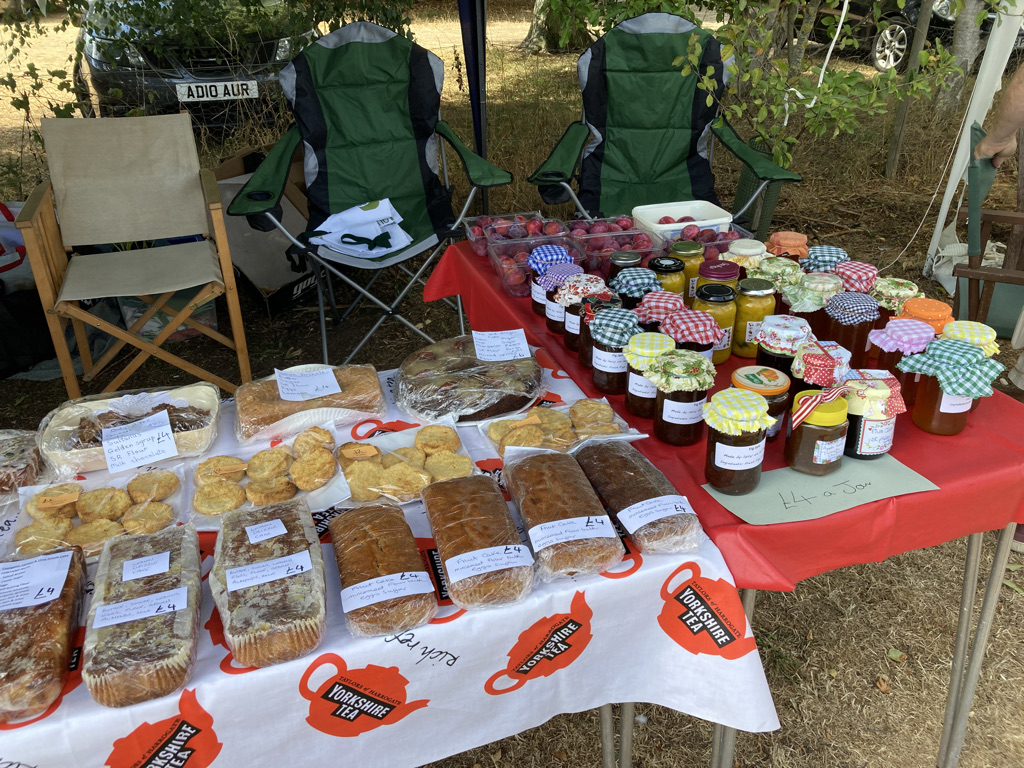 Middleton-cum-Fordley Summer Fete. The WI gave so generously to their stand.