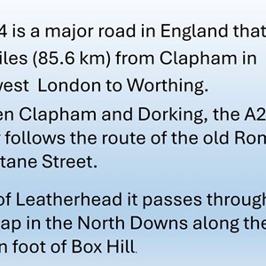 Mickleham & Westhumble Local History Group A24 & Old London Road